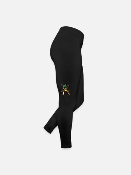 Shot Putter Colorsplash Shot Put - Women’s Jersey Leggings - black - Right