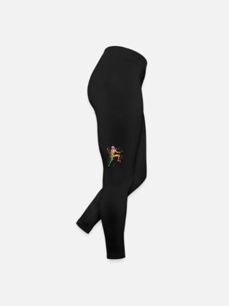 Bloc Colorsplash Bloc de bloc - Legging en jersey Femme - noir - Droite