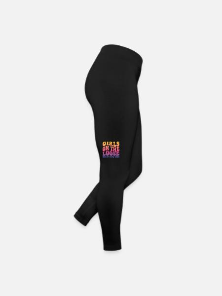 Girls On The Loose Schwesternreise 2025 - Frauen Jersey Leggings - Schwarz - Rechts