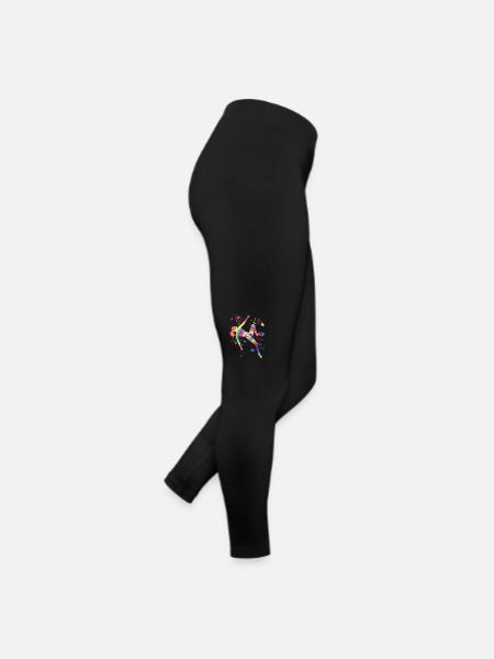 Bloc Colorsplash Bloc de bloc - Legging en jersey Femme - noir - Droite