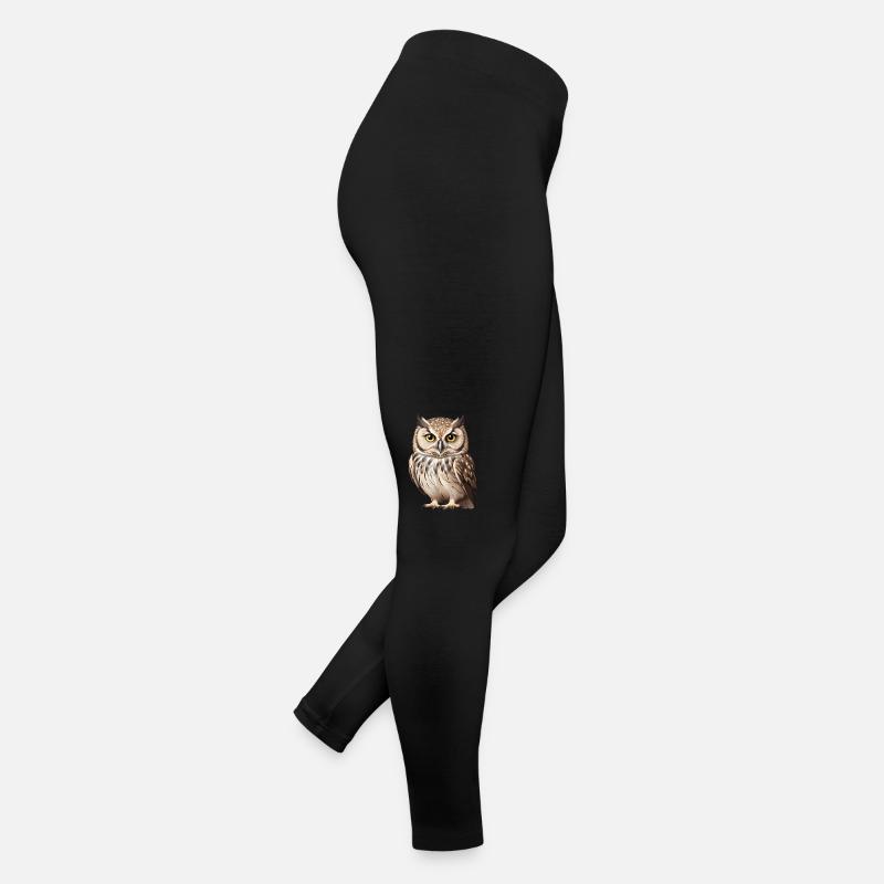 Jeune chouette brune Legging en jersey Femme