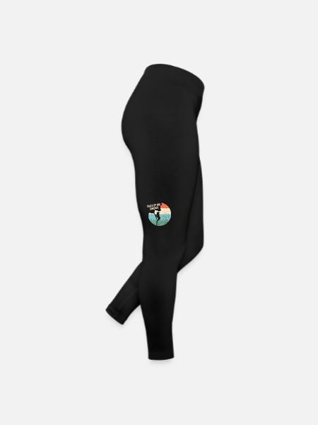 Chalking up and conquering boulderers - Women’s Jersey Leggings - black - Right