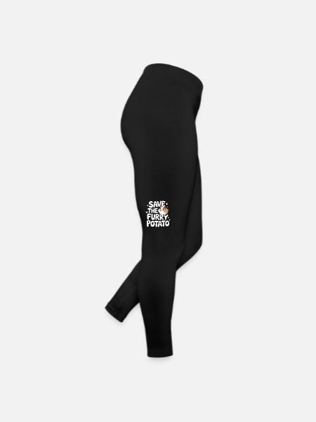Meerschweinchen - Frauen Jersey Leggings - Schwarz - Rechts