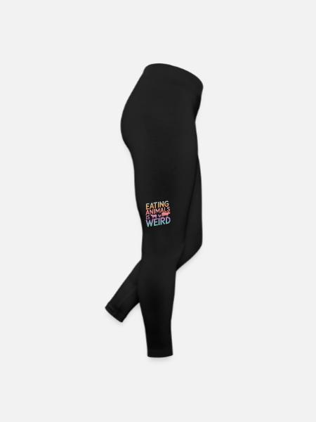 Vegetarian Vegan Veggie Vegetarian - Women’s Jersey Leggings - black - Right