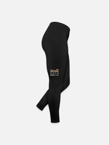 Anniversaire 51 Ans | Millésime 1974 Cadeau 1974 - Legging en jersey Femme - noir - Droite