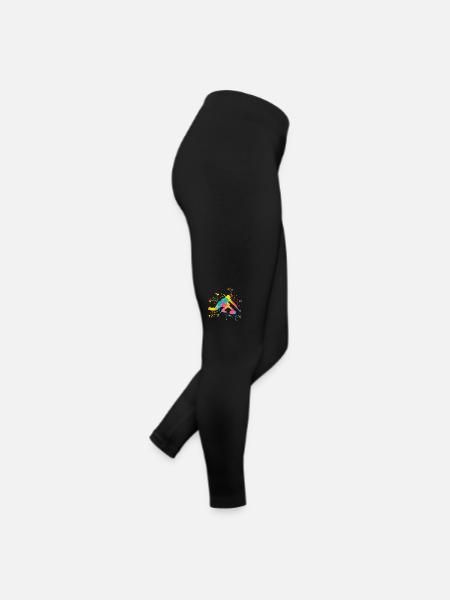 Curler Winter Sports Curling - Women’s Jersey Leggings - black - Right