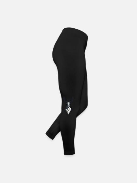 Cerf géométrique - Legging en jersey Femme - noir - Droite