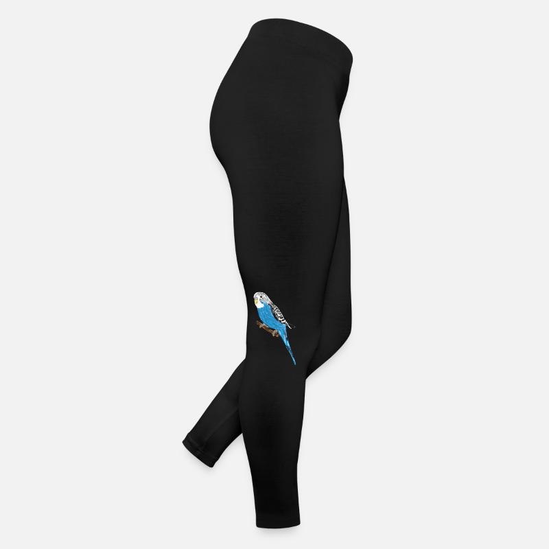 Blauer Wellensittich / Blue Budgie III Frauen Jersey Leggings