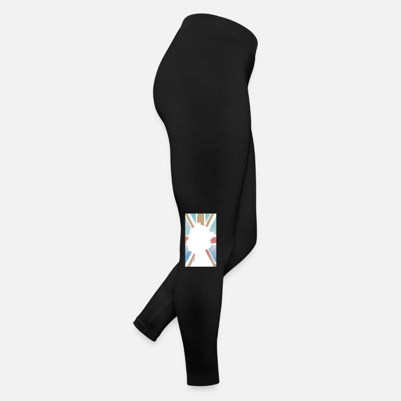 QUEEN ELIZABETH DRAPEAU DU ROYAUME-UNI UNION JACK ROYAUME DU CIEL Legging en jersey Femme