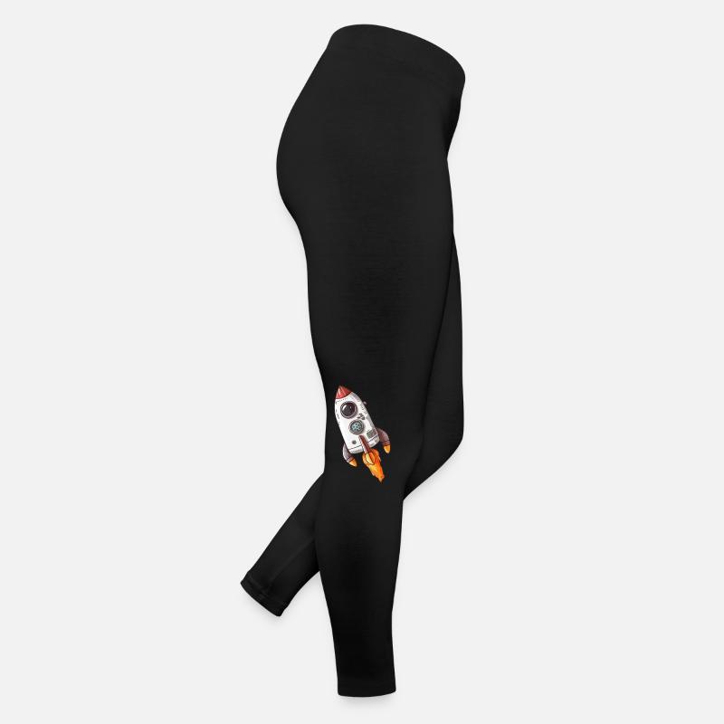 Rakete Weltall Weltraum Frauen Jersey Leggings
