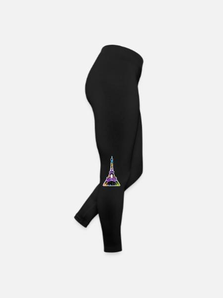 Eiffel tower #5 - Women’s Jersey Leggings - black - Right