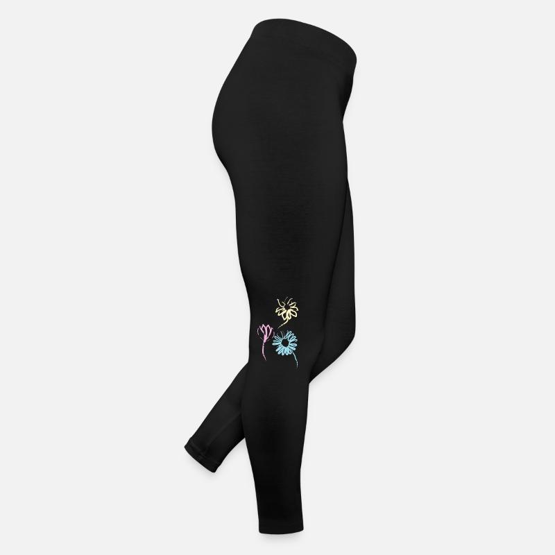 Fleurs colorées de l’amitié Legging en jersey Femme