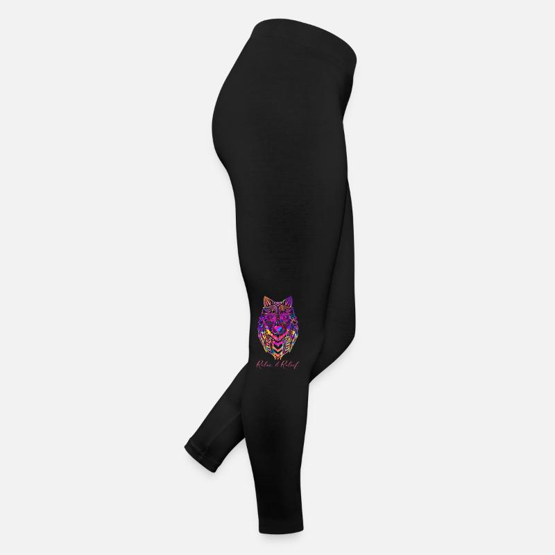 Relax&Relief Wolf Frauen Jersey Leggings