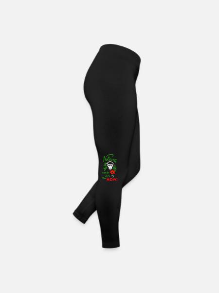Nature needs you NOW! - Frauen Jersey Leggings - Schwarz - Rechts