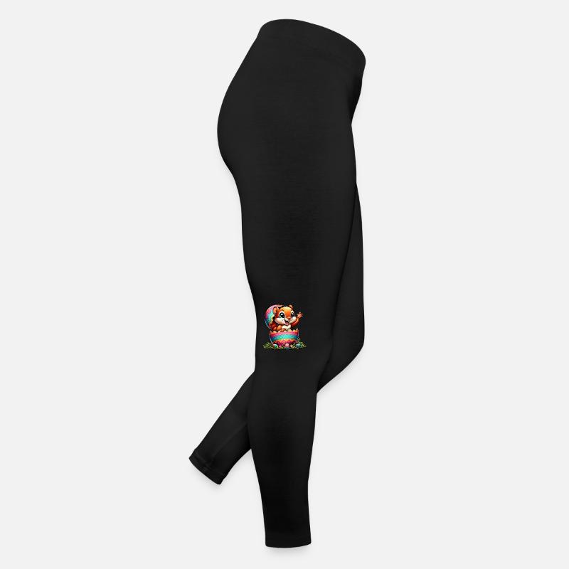 Oster-Eichhörnchen mit Osterei: Entzückendes Frauen Jersey Leggings