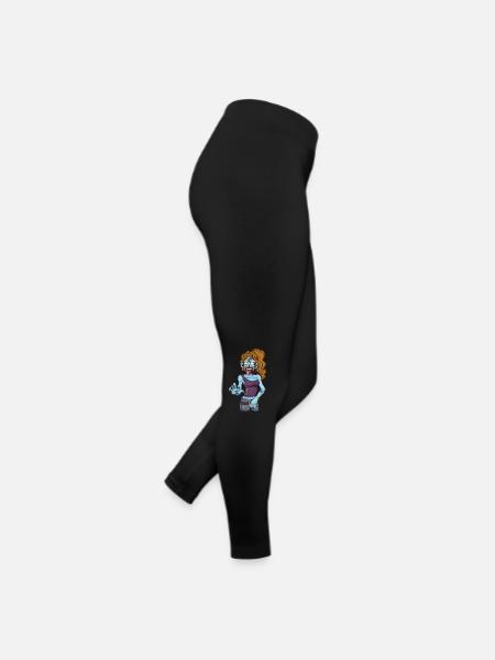 Weiblicher Zombie - Frauen Jersey Leggings - Schwarz - Rechts