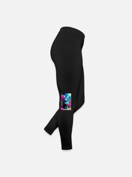 Adorable chat domestique à poil court - Legging en jersey Femme - noir - Droite