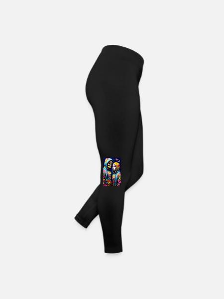 ARTWORK Butterfly Love - Women’s Jersey Leggings - black - Right