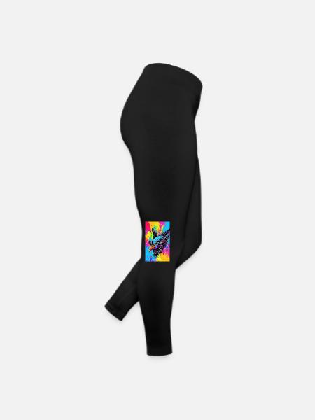 Aigle | Oiseaux | Liberté | Animaux - Legging en jersey Femme - noir - Droite