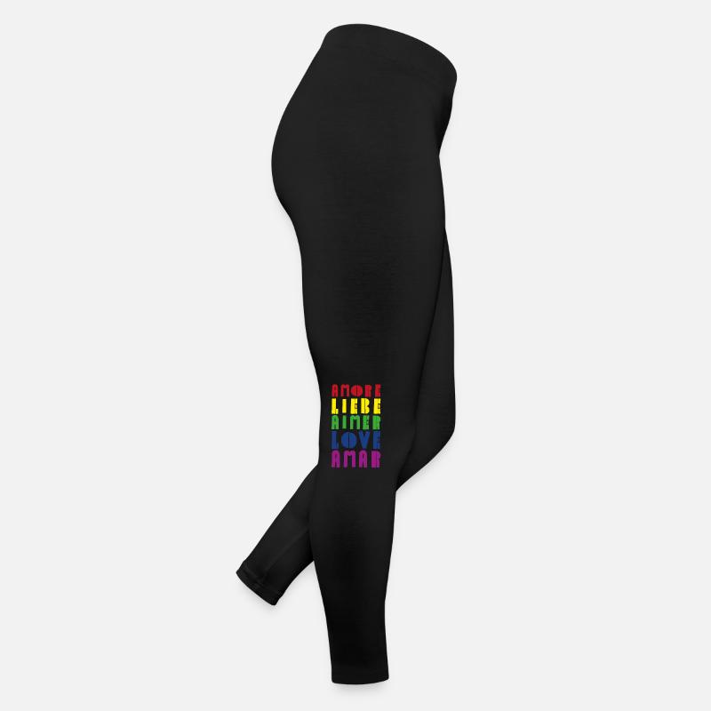 Love Rainbow Diverse Languages Women’s Jersey Leggings
