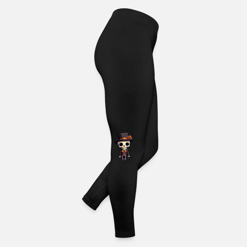 Skelett Halloween Frauen Jersey Leggings