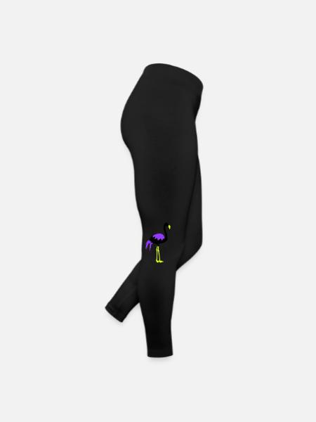 Flamant - Legging en jersey Femme - noir - Droite