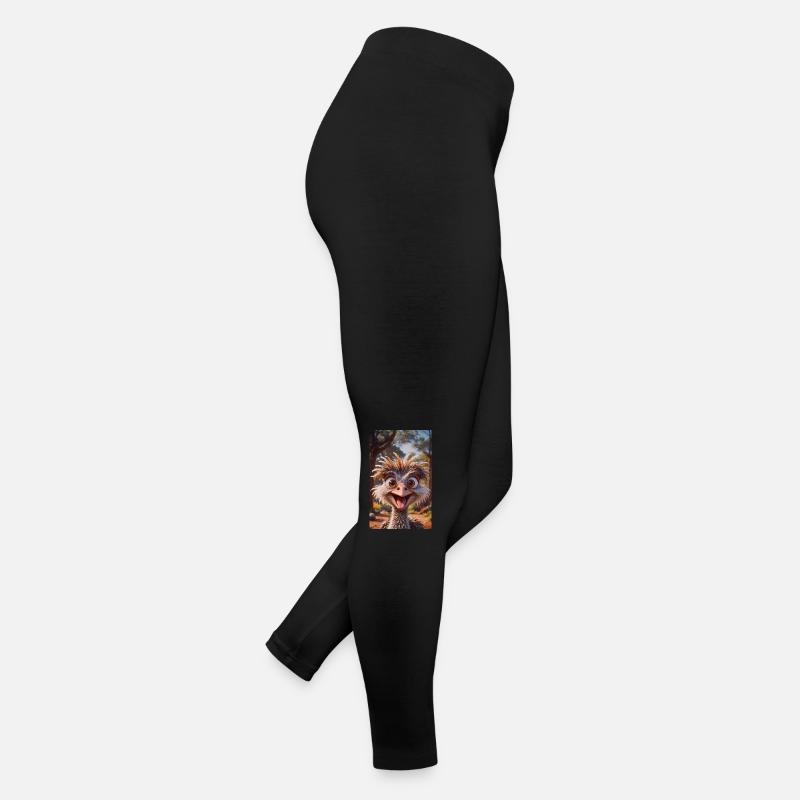 Oiseaux super mignons autour du monde – Autruche Legging en jersey Femme