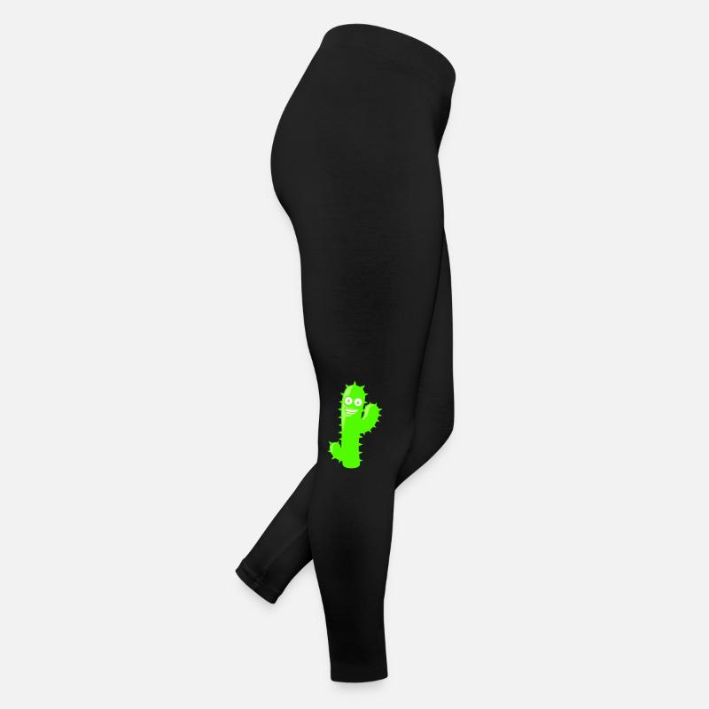 Cactus Waving Spines Desert Funny Face Cacti Women’s Jersey Leggings