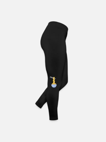 Nouilles japonaises - Legging en jersey Femme - noir - Droite