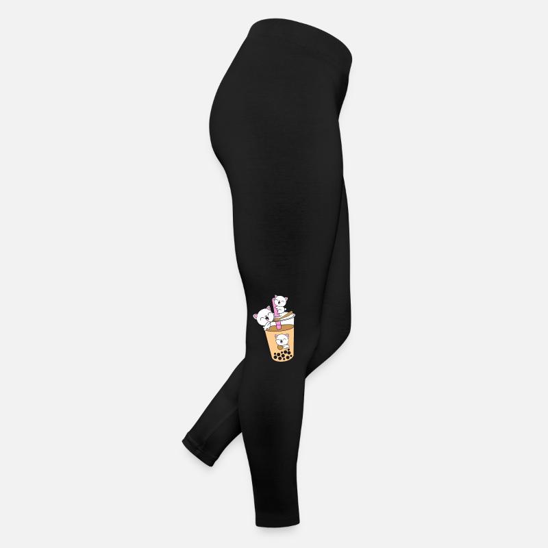 Boba Tea Bubble Tea Cat Kittens Women’s Jersey Leggings