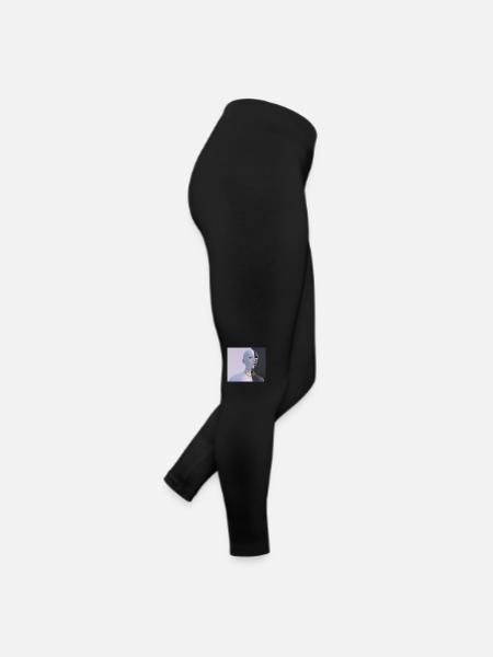 Two Face - Women’s Jersey Leggings - black - Right