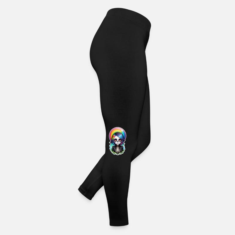 halloween - rock et arc en ciel Legging en jersey Femme