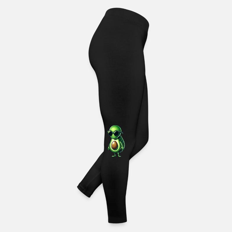 Cool Alien Avocado with Sunglasses Design Women’s Jersey Leggings