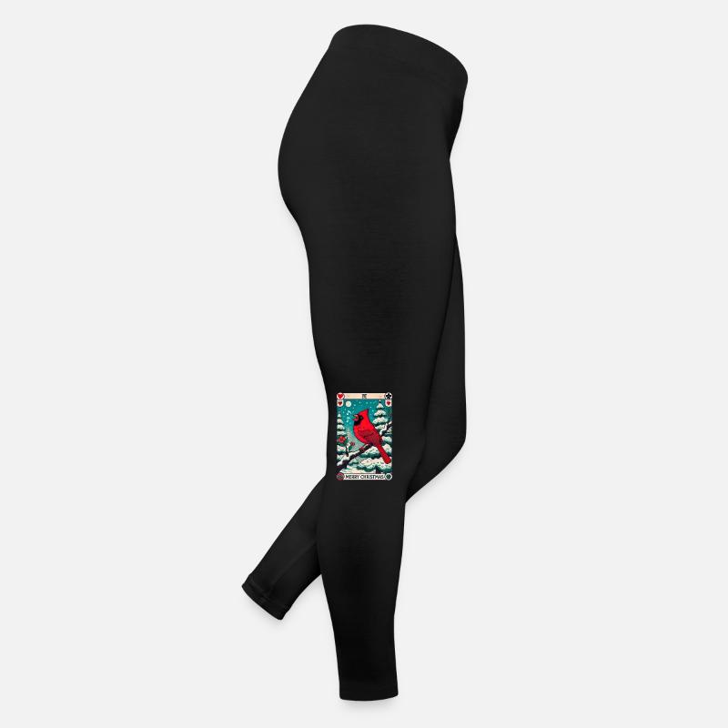 Weihnachten Roter Kardinal Frauen Jersey Leggings
