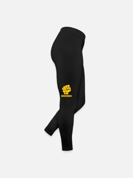 Résistance - Frauen Jersey Leggings - Schwarz - Rechts