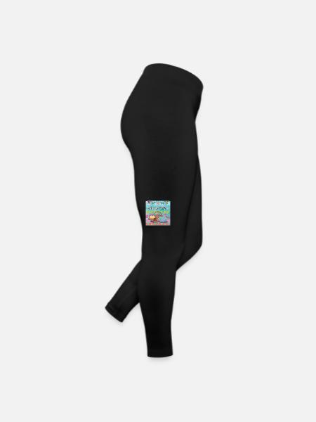 Frohe Weihnachten, Weihnachten. - Frauen Jersey Leggings - Schwarz - Rechts