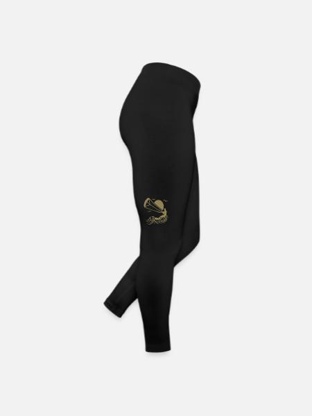 Kitesurfer Silhouette, Kitesurfing Adventure Design - Legging en jersey Femme - noir - Droite