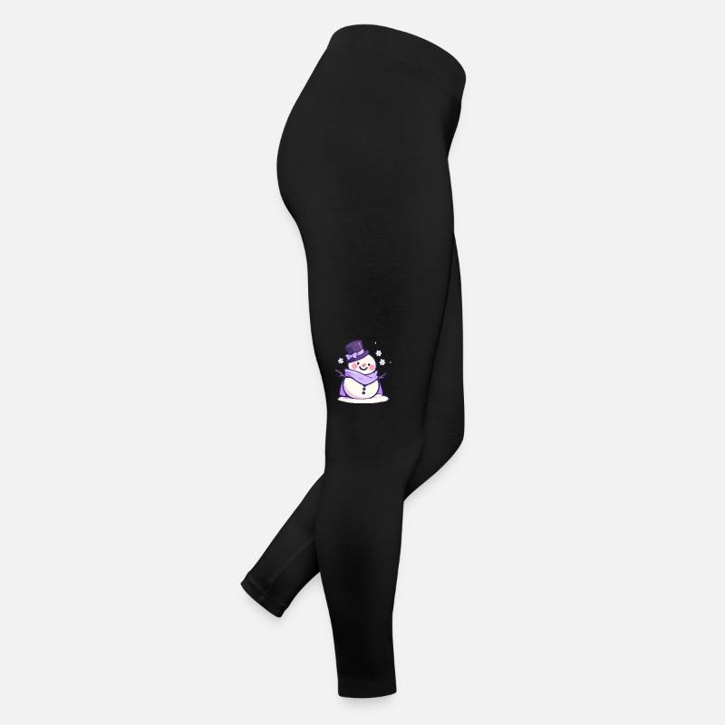 Süßer Weihnachts Schneemann - Festtags-Design Frauen Jersey Leggings