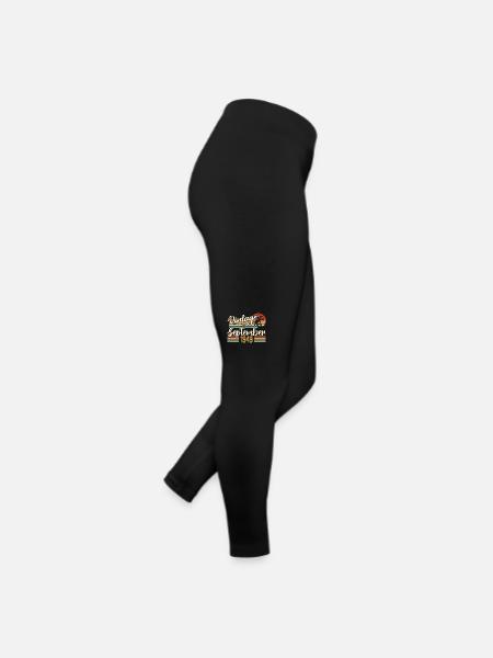 September 1949 Birthday Gift September 1949 - Women’s Jersey Leggings - black - Right