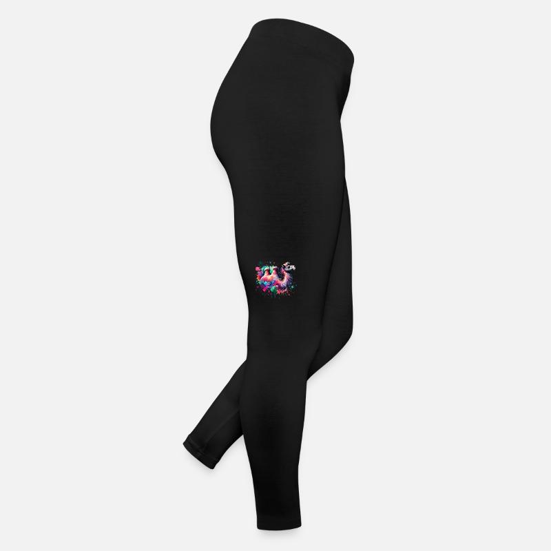 Chameau aquarelle coloré Legging en jersey Femme