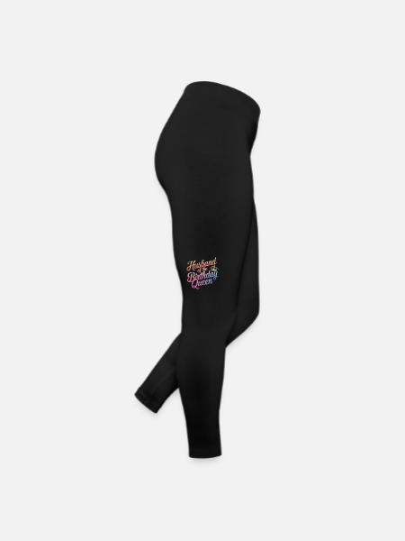 Ehemann Ehegatte Familie Hochzeit - Frauen Jersey Leggings - Schwarz - Rechts