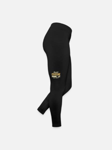 Zukünftiger Cousin - Frauen Jersey Leggings - Schwarz - Rechts