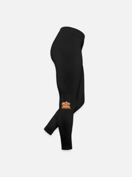 merry Christmas 10 - Frauen Jersey Leggings - Schwarz - Rechts