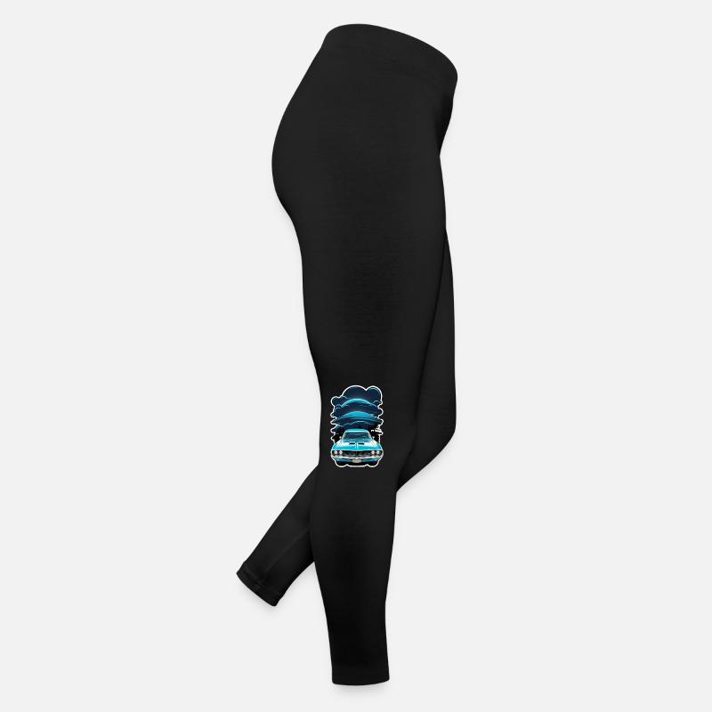 Oldtimer Sonnenuntergang Frauen Jersey Leggings
