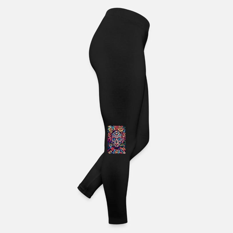 day dead mask 4 Legging en jersey Femme