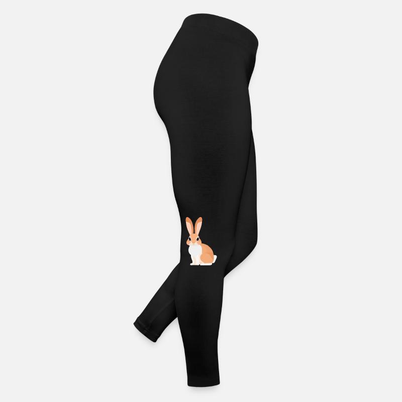 Bunny rabbit with big ears at Easter Women’s Jersey Leggings