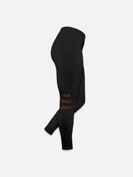 Que Dieu bénisse les prunes - Legging en jersey Femme - noir - Droite