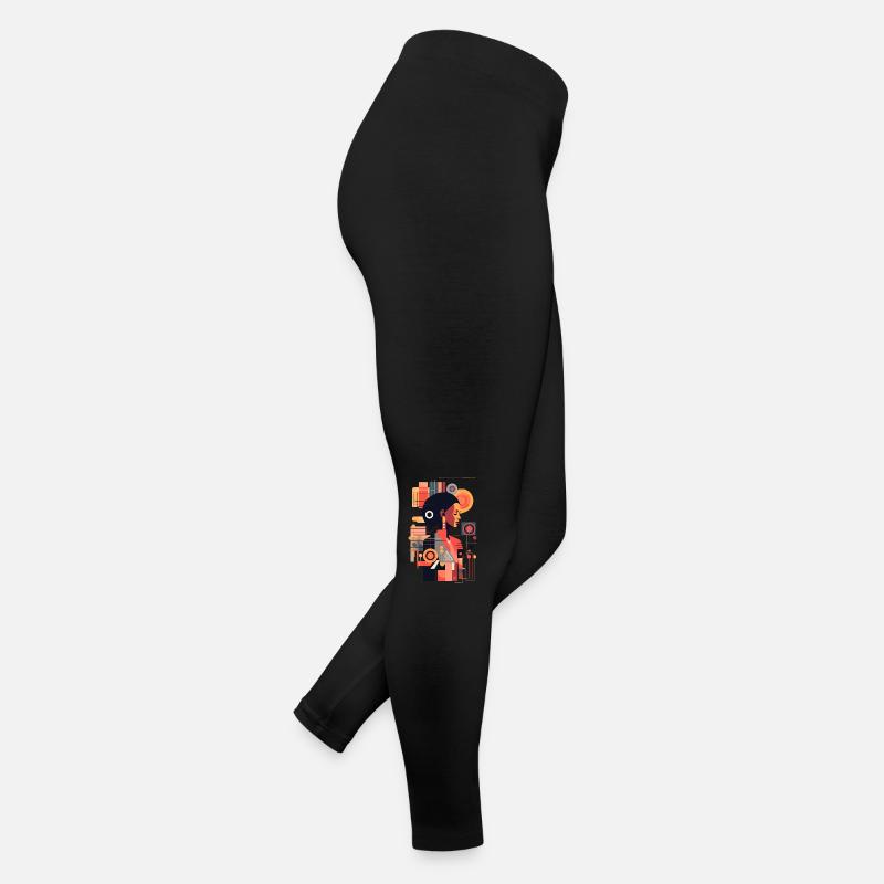 Charismatisches Mädchen denkt nach - Women’s Jersey Leggings - black