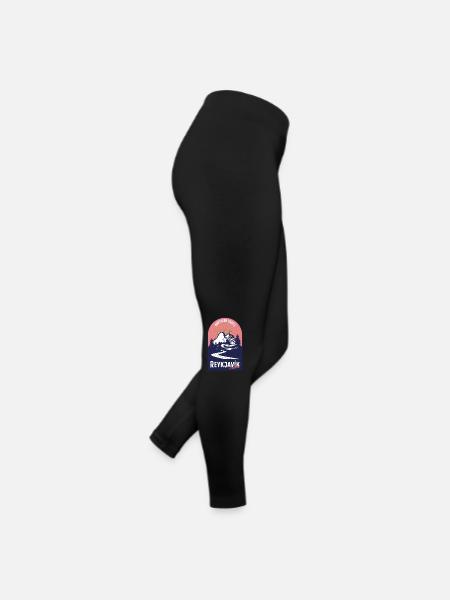 Reykjavik Islande Road Trip vintage - Legging en jersey Femme - noir - Droite