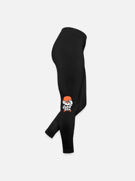 Owl Soldier Military War Helmet Fighter Army Cool - Women’s Jersey Leggings - black - Right